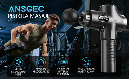 Pistola de masaje grande con maletín + cabezales - additional image 19