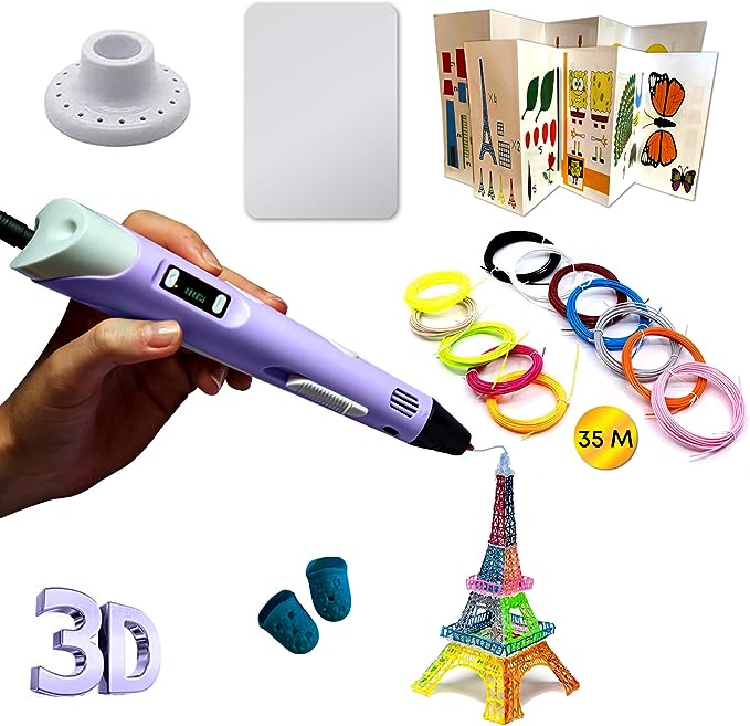Bolígrafo 3D para impresión de Objetos Morado
