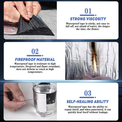 Cinta impermeable autoadhesiva de asfalto 5CM X 2.5M - additional image 13