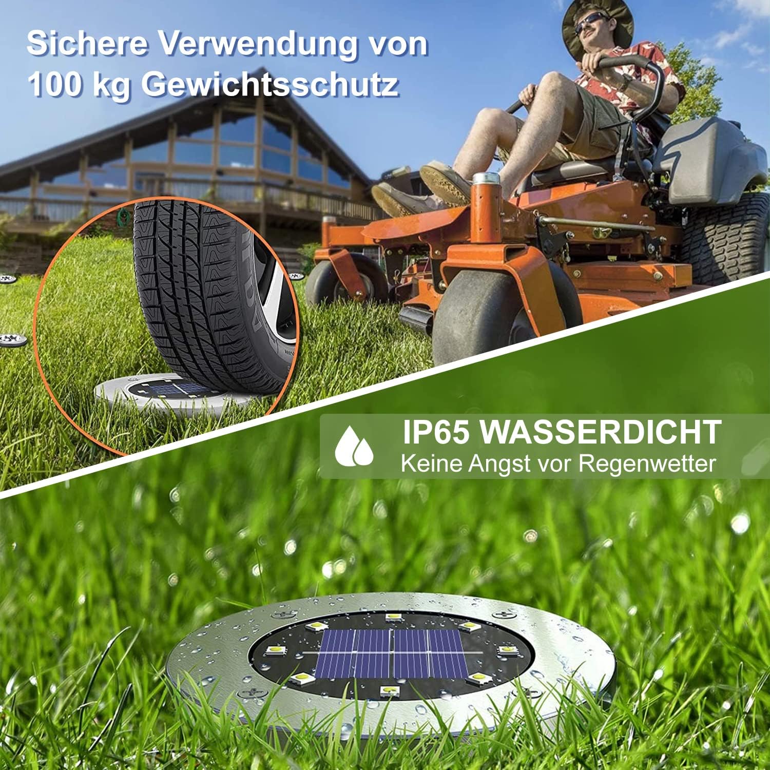 Luces solares para jardín 2pcs 8LED - additional image 5