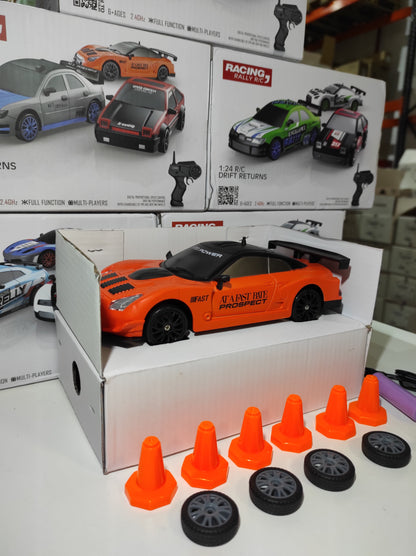 Coche teledirigido drift 1:24 GTR NARANJA - additional image 6